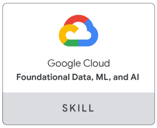 Google Cloud Foundational Data ML and AI Skill
